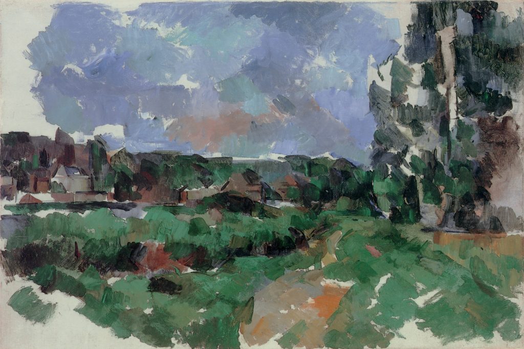 Foto: Ruland Photodesign Paul Cézanne (1839-1906) Flusslandschaft mit Häusern, circa 1904, Öl auf Leinwand, 65,5 x 81 cm. © The Scharf Collection.